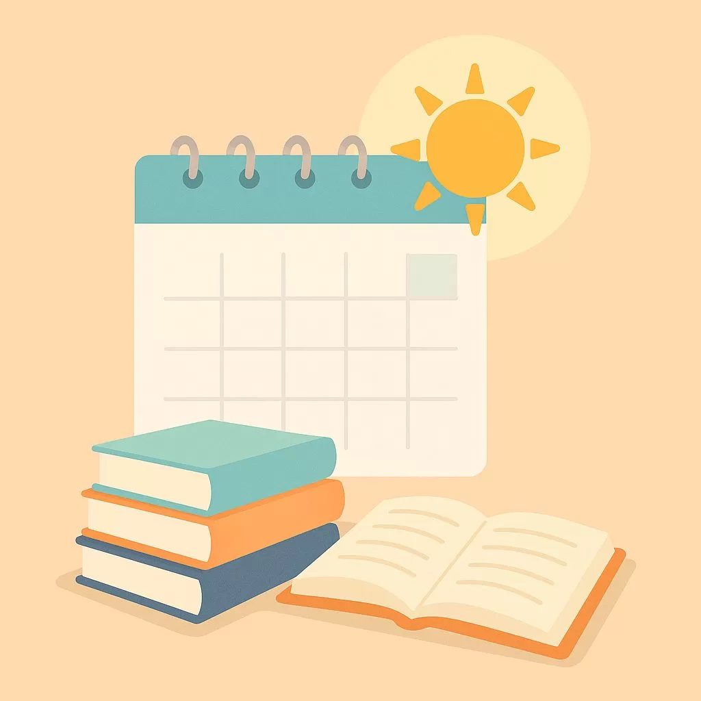 夏休みの勉強計画のイメージ